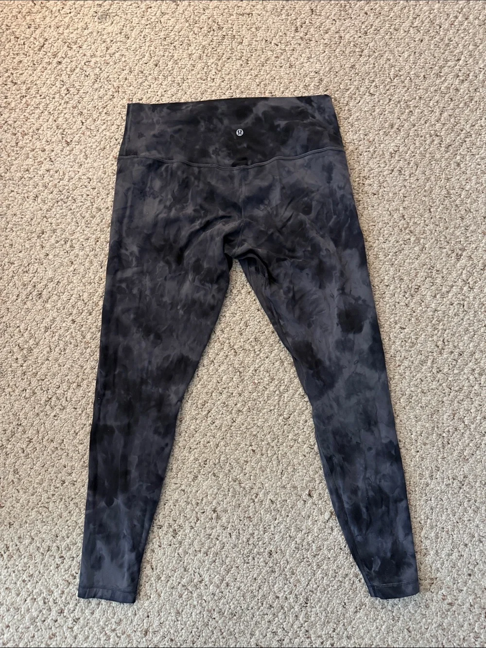 lululemon align leggings: tie dye print